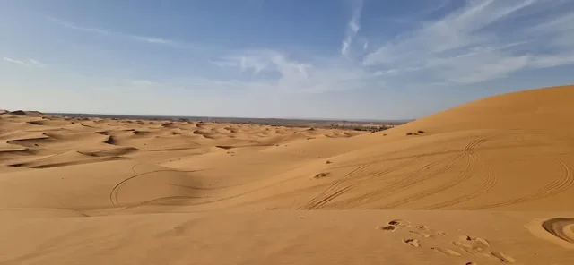 An open expanse of desert dunes
